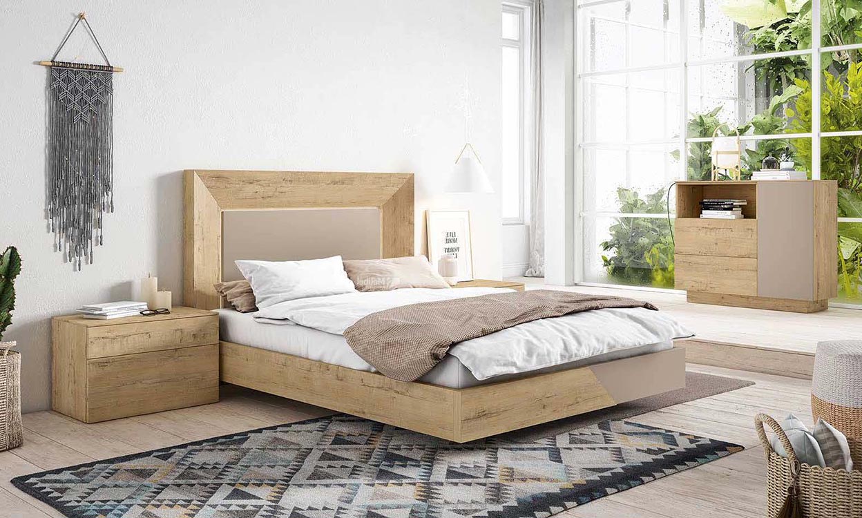 foto de camas grandes lacadas