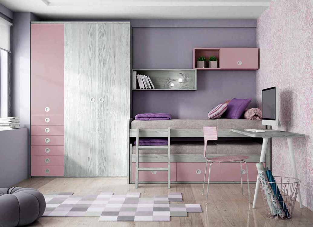 foto 
de literas madera maciza