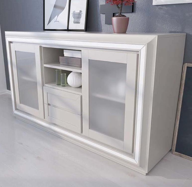 foto de muebles tv blanco
