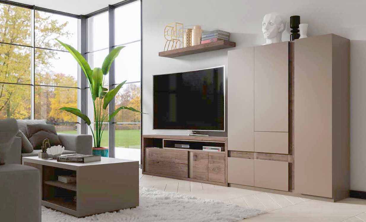 foto de muebles tv madera