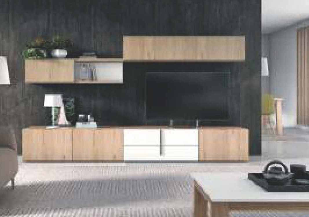 foto de mueble blanco salón