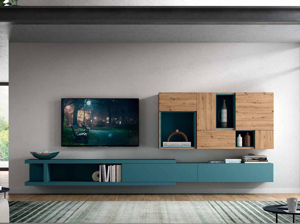 foto de mueble tv madera
