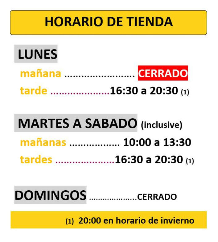Horario de Muebles Muñoz en Navalcarnero Madrid