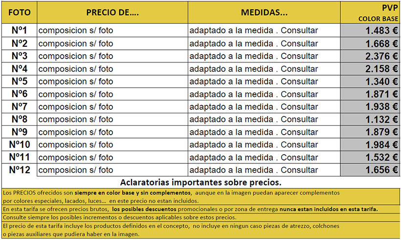 precios