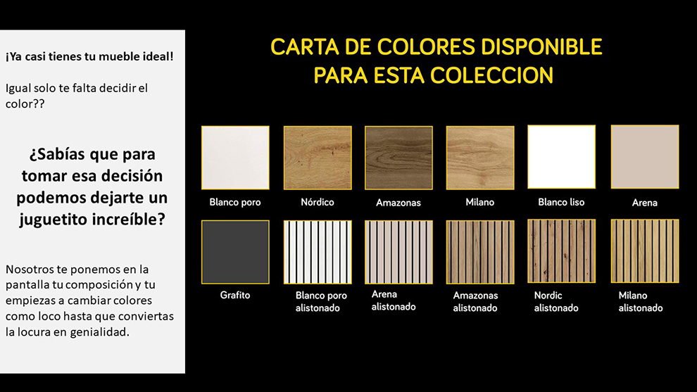 Colores para este cat�logo
