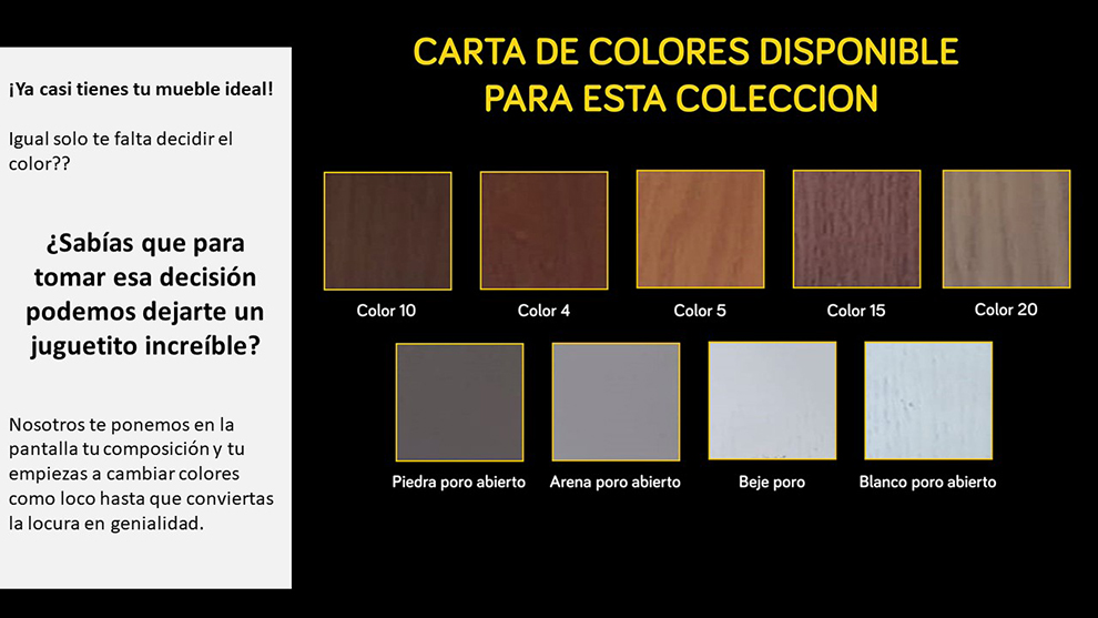 Colores para este cat�logo