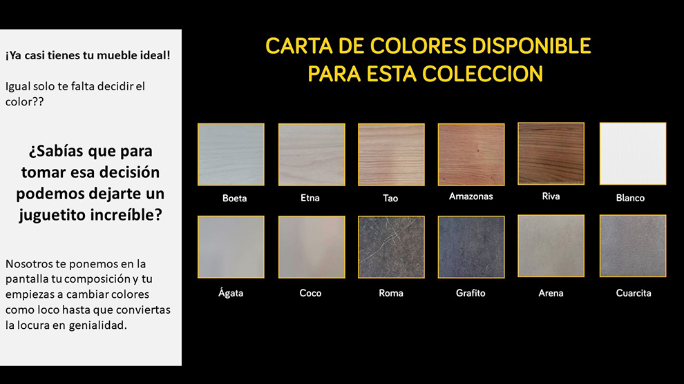 Colores para este cat�logo