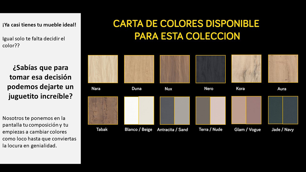 Colores para este cat�logo