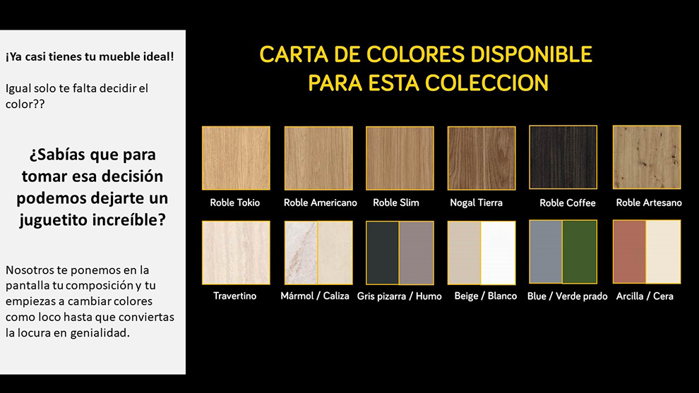 Colores para este catálogo