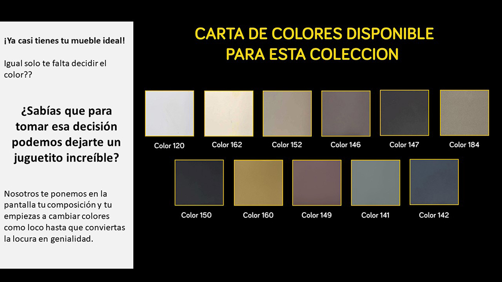 Colores para este cat�logo