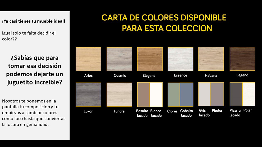 Colores para este cat�logo