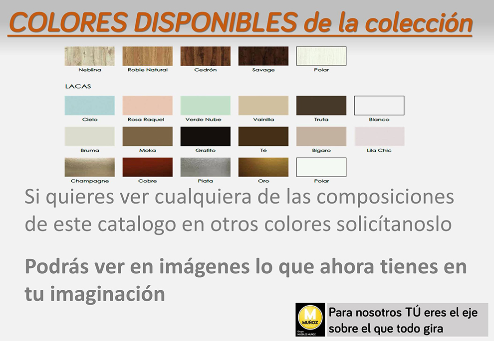 Colores para este catálogo