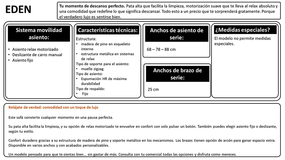 Caracter�sticas para este cat�logo