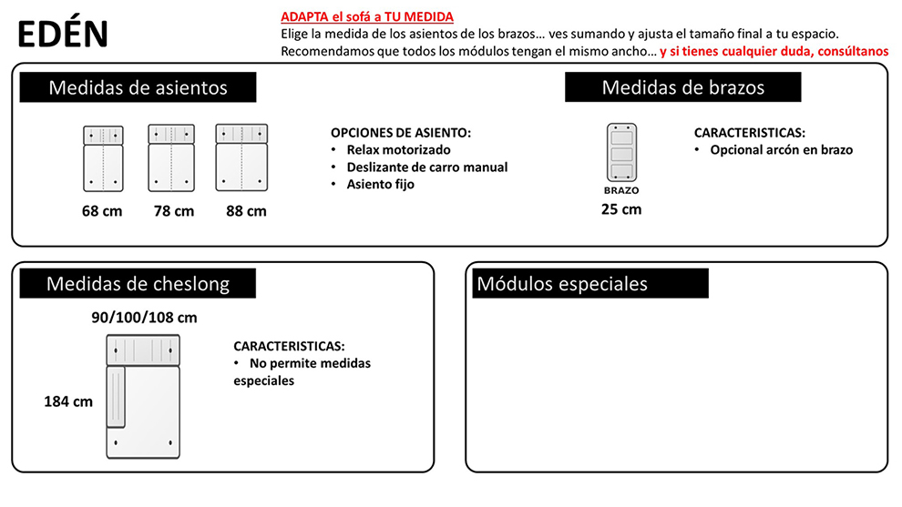 Caracter�sticas para este cat�logo