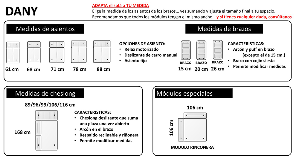 Características para este catálogo
