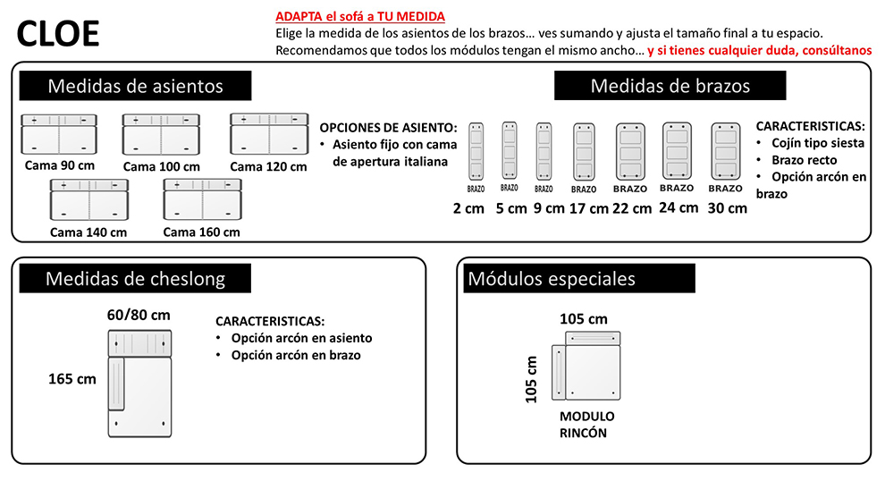 Caracter�sticas para este cat�logo