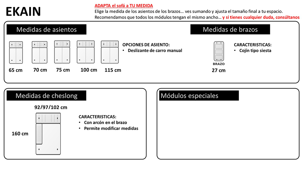 Caracter�sticas para este cat�logo